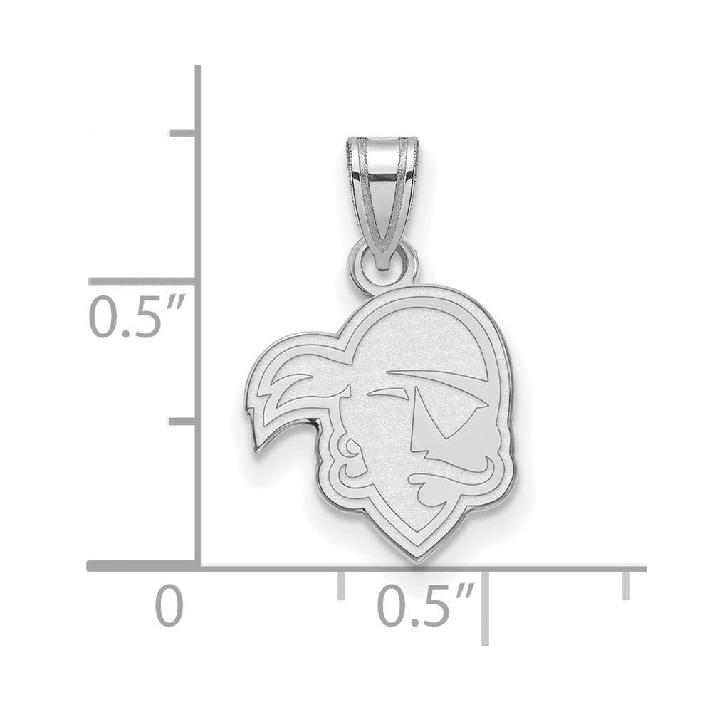 Alternate view of the Sterling Silver Seton Hall U. Small Mascot Pendant by The Black Bow Jewelry Co.
