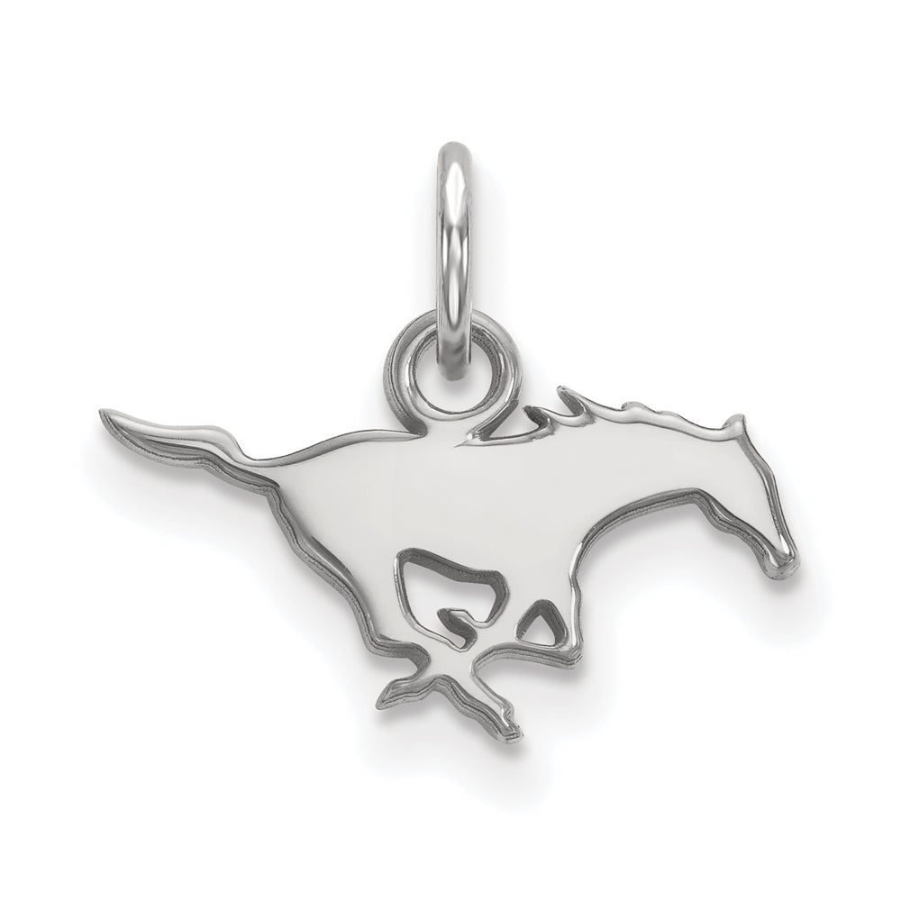 Sterling Silver Southern Methodist U. XS (Tiny) Charm or Pendant, Item P14969 by The Black Bow Jewelry Co.