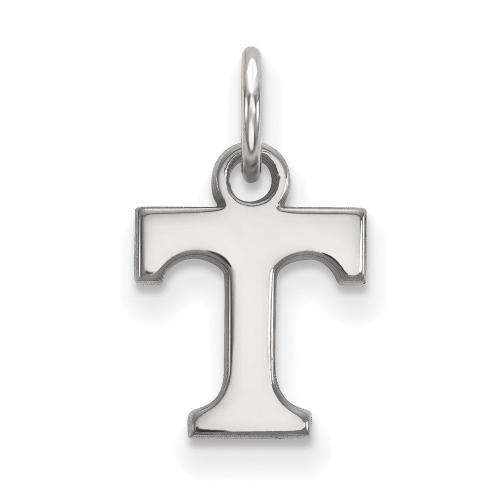 Sterling Silver U. of Tennessee XS (Tiny) Initial T Charm or Pendant, Item P14992 by The Black Bow Jewelry Co.