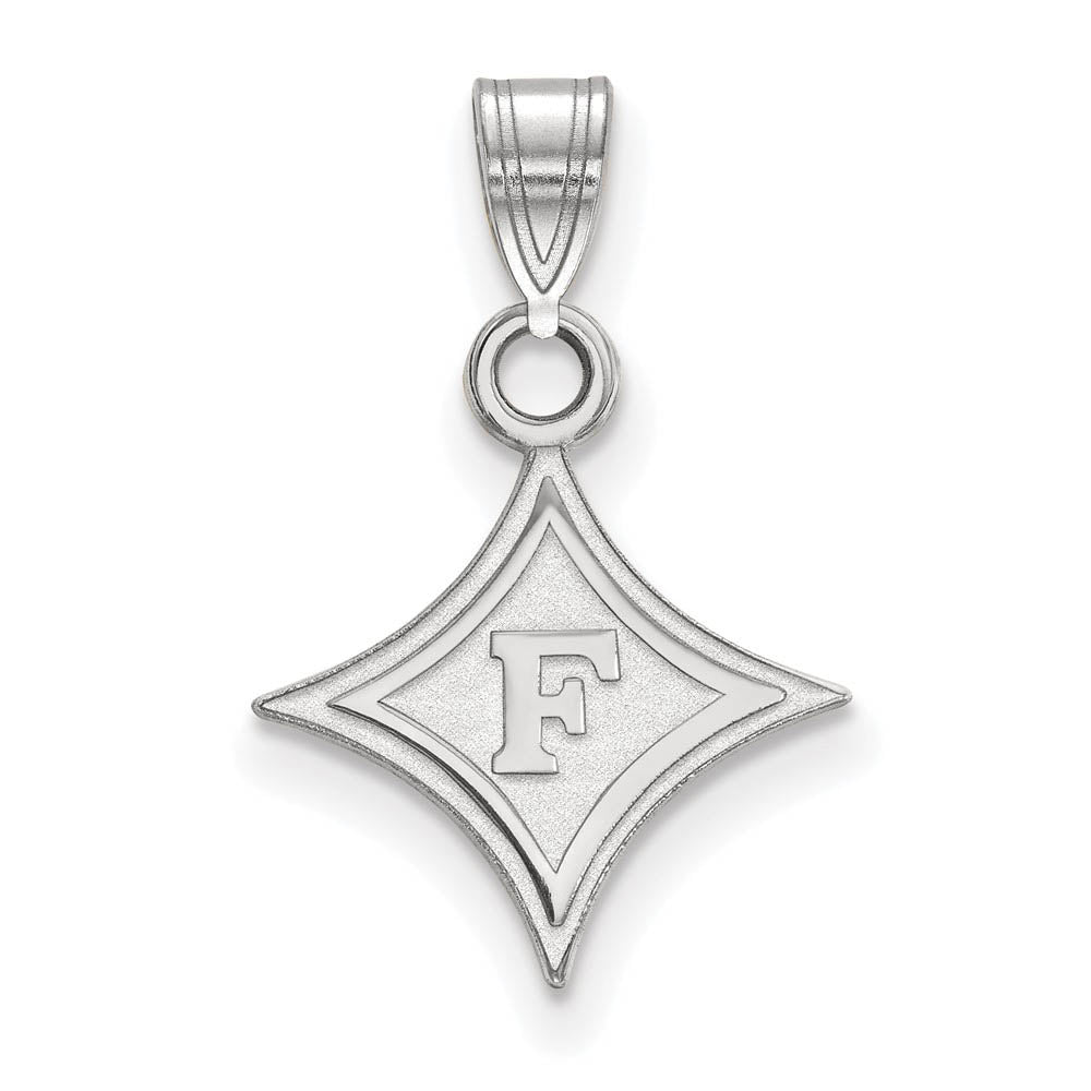 Sterling Silver Furman U Small Pendant, Item P15017 by The Black Bow Jewelry Co.