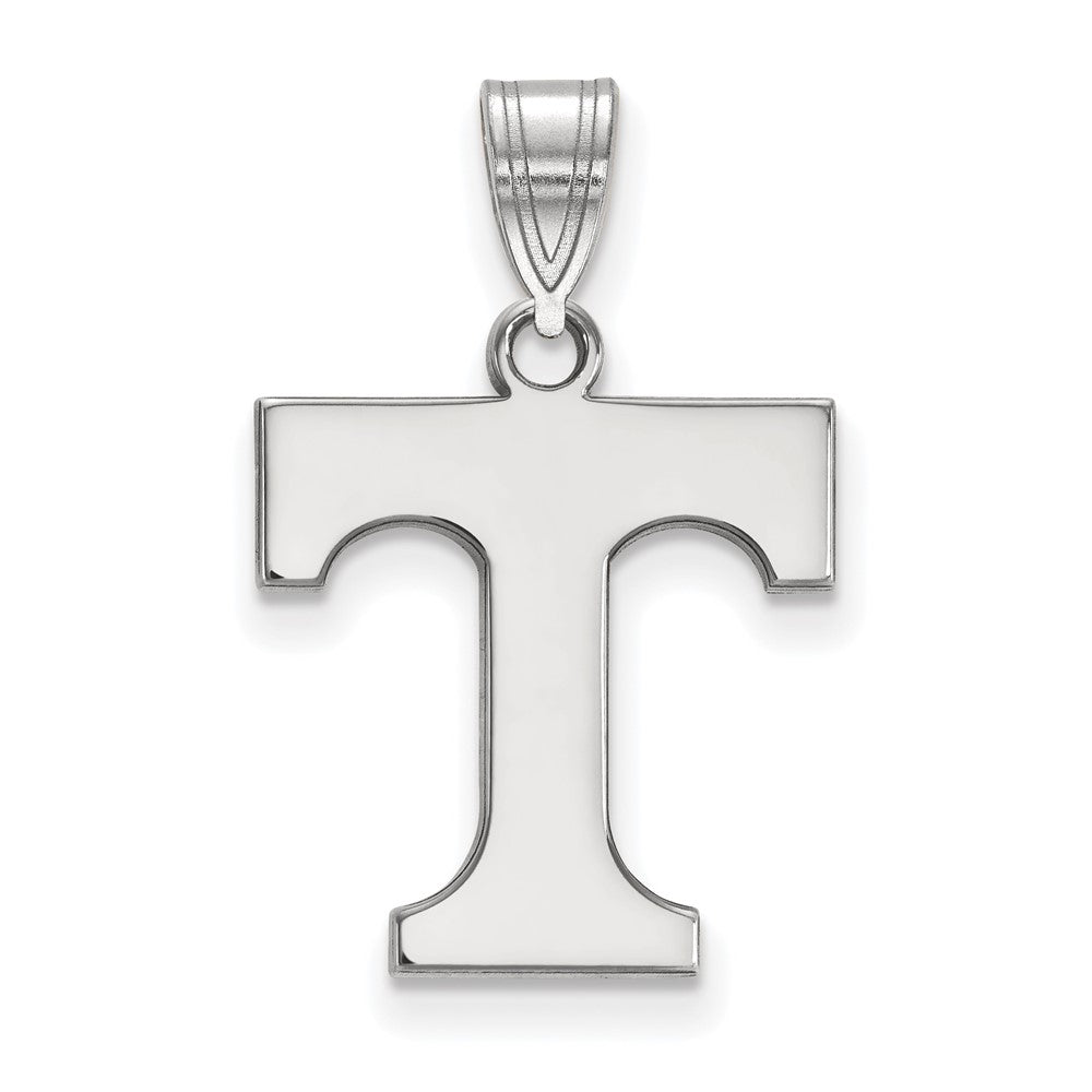 Sterling Silver U. of Tennessee Medium Initial T Pendant, Item P15101 by The Black Bow Jewelry Co.