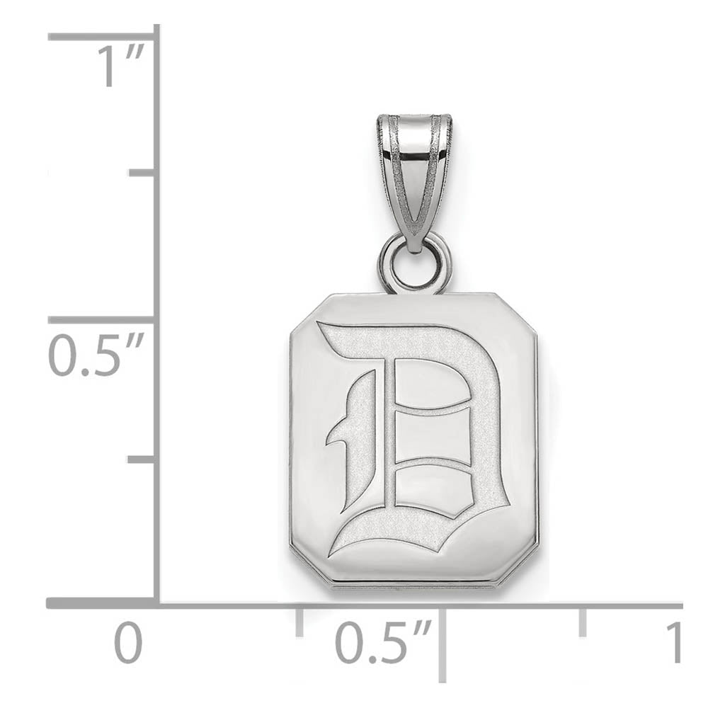 Alternate view of the Sterling Silver Duquesne U Small Pendant by The Black Bow Jewelry Co.