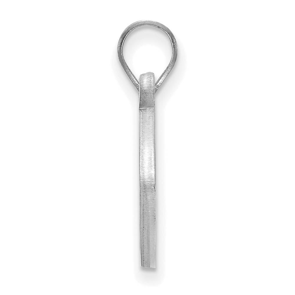Alternate view of the Sterling Silver U. of Pittsburgh Football Pendant by The Black Bow Jewelry Co.