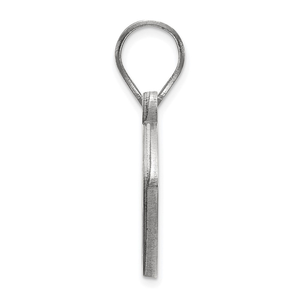 Alternate view of the Sterling Silver Oklahoma State Football Pendant by The Black Bow Jewelry Co.