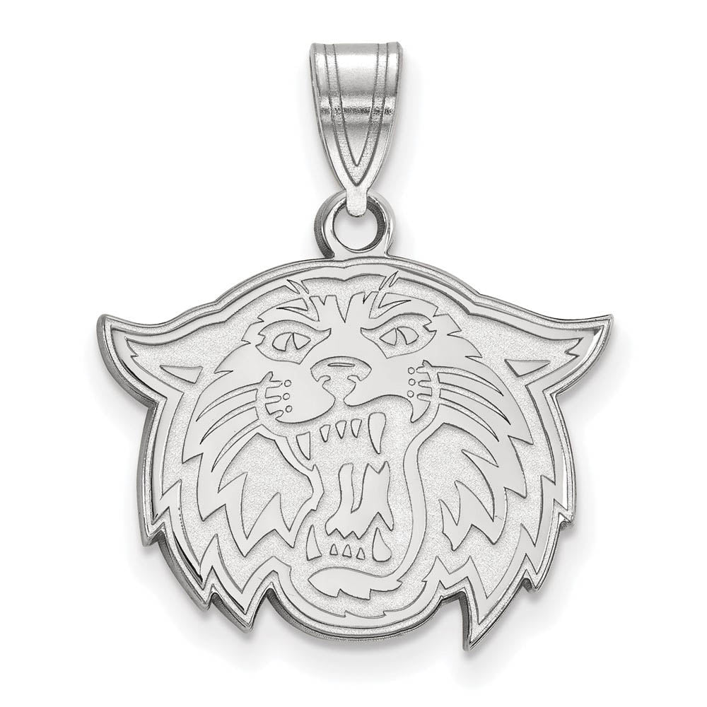 Sterling Silver Villanova U. Medium Mascot Pendant, Item P15381 by The Black Bow Jewelry Co.