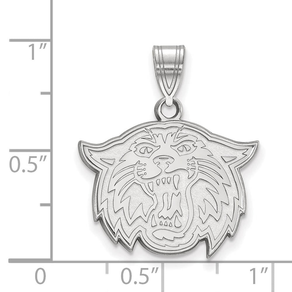 Alternate view of the Sterling Silver Villanova U. Medium Mascot Pendant by The Black Bow Jewelry Co.