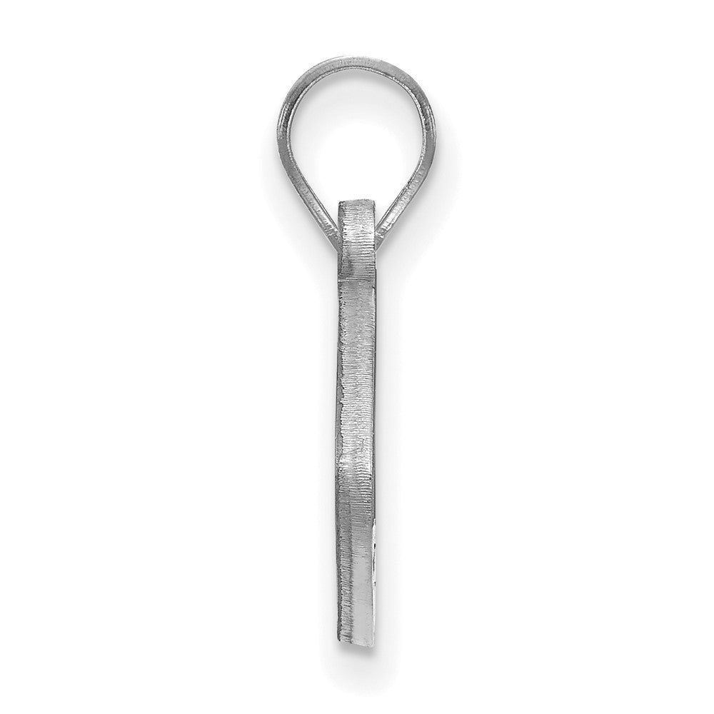 Alternate view of the Sterling Silver Wake Forest U. Logo Football Pendant by The Black Bow Jewelry Co.