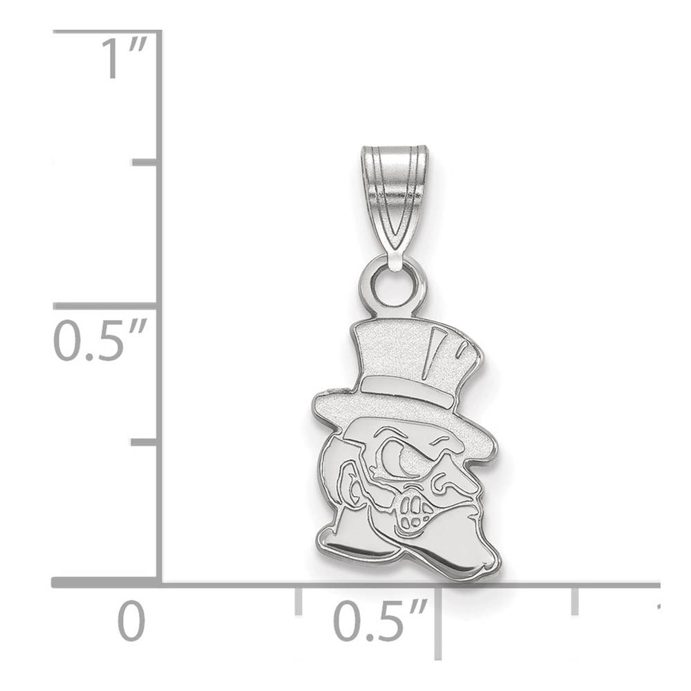 Alternate view of the Sterling Silver Wake Forest U. Small Mascot Pendant by The Black Bow Jewelry Co.