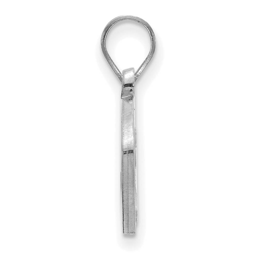 Alternate view of the Sterling Silver West Virginia U. Mascot Football Pendant by The Black Bow Jewelry Co.