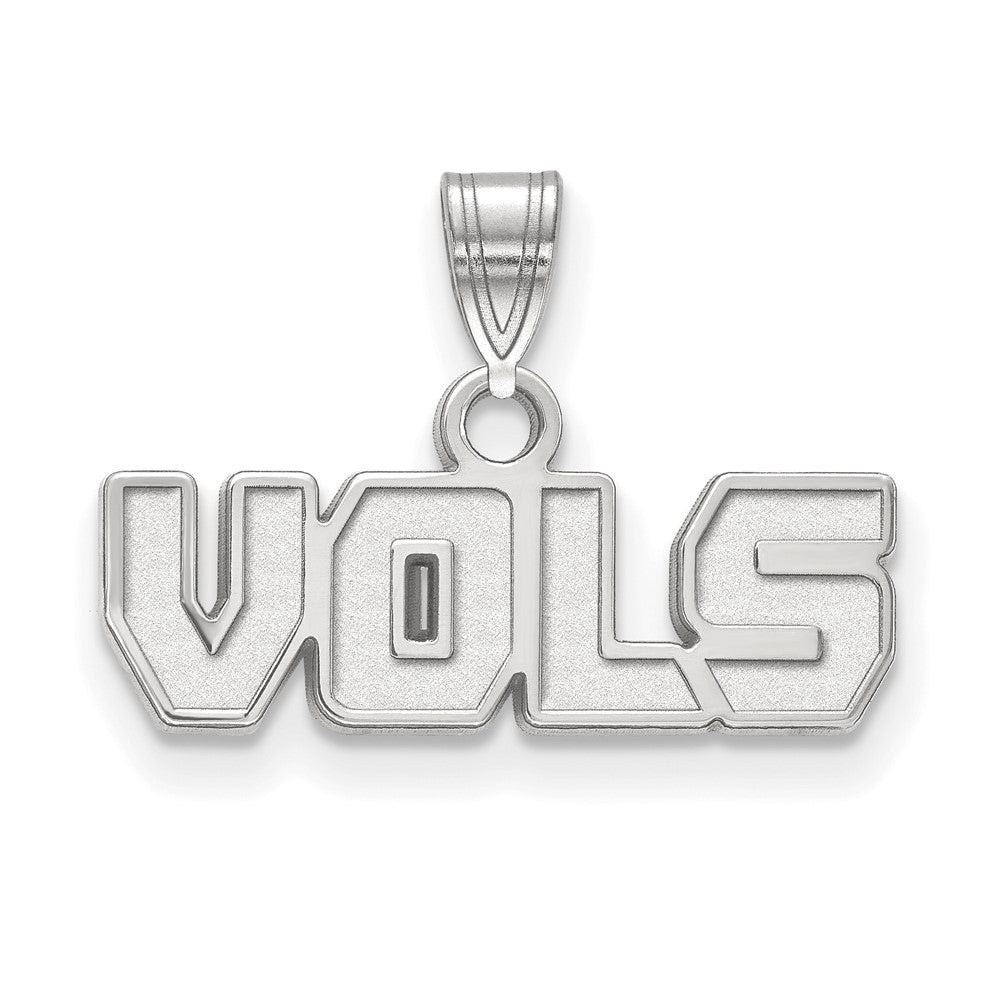 Sterling Silver U. of Tennessee Small &#39;Vols&#39; Pendant, Item P15543 by The Black Bow Jewelry Co.