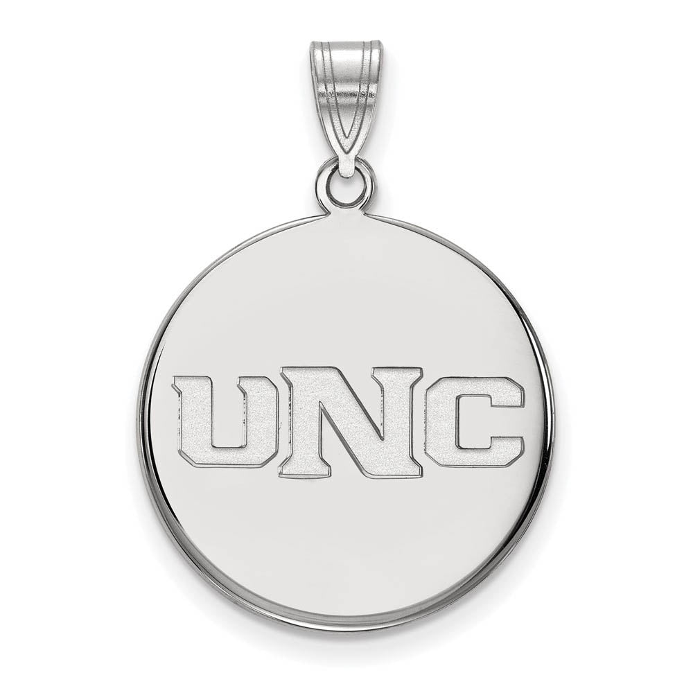 10k White Gold Northern Colorado Large Disc Pendant, Item P15643 by The Black Bow Jewelry Co.