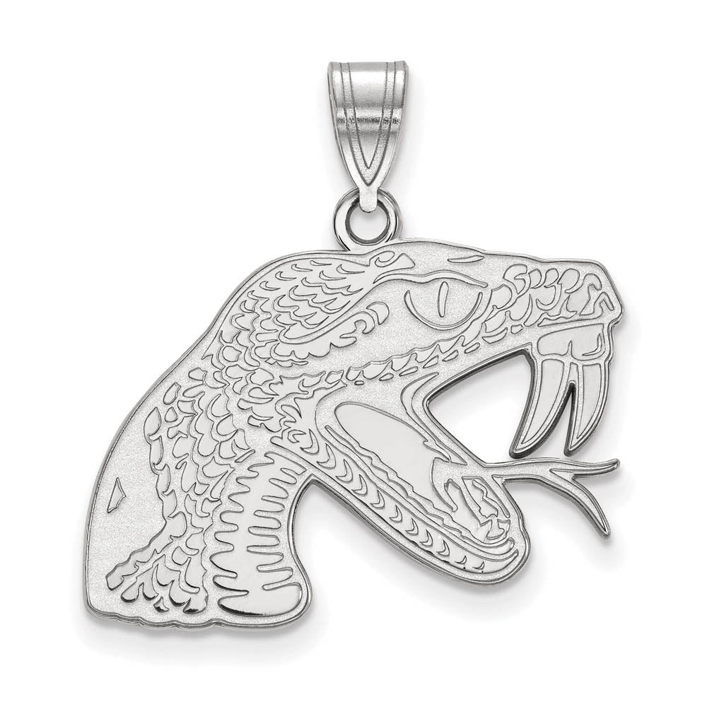 10k White Gold Florida A&M U Large Pendant, Item P15741 by The Black Bow Jewelry Co.
