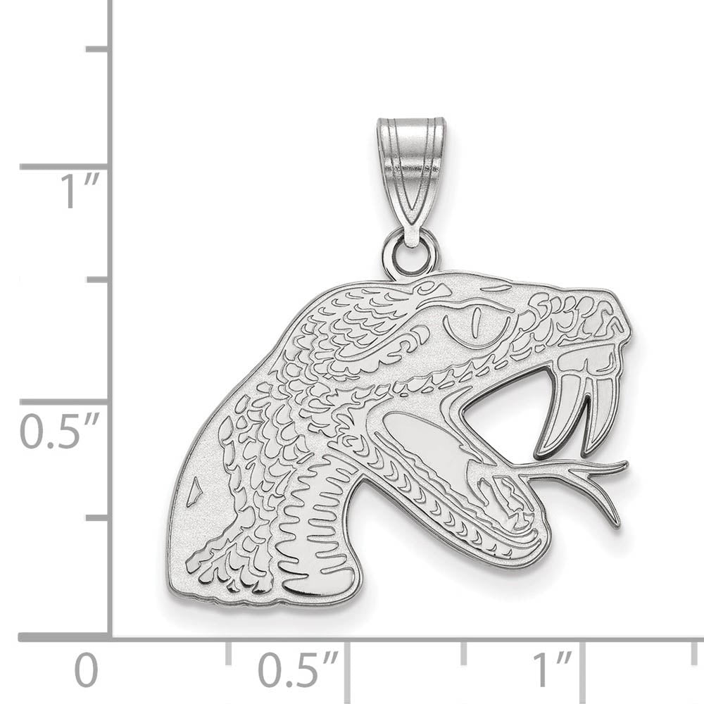 Alternate view of the 10k White Gold Florida A&M U Large Pendant by The Black Bow Jewelry Co.