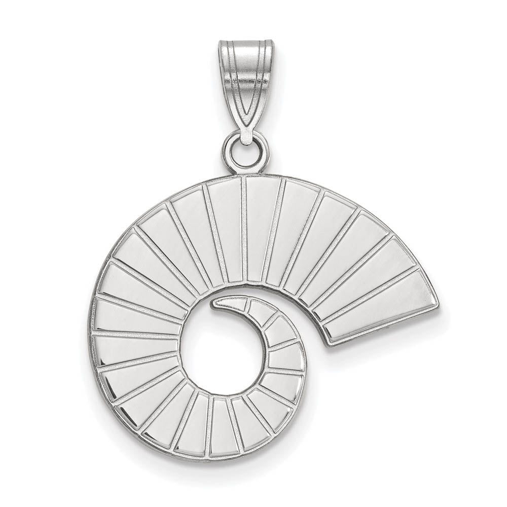 10k White Gold Colorado State Large Pendant, Item P15829 by The Black Bow Jewelry Co.