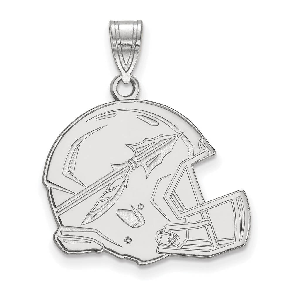 10k White Gold Florida State Large Pendant, Item P16058 by The Black Bow Jewelry Co.