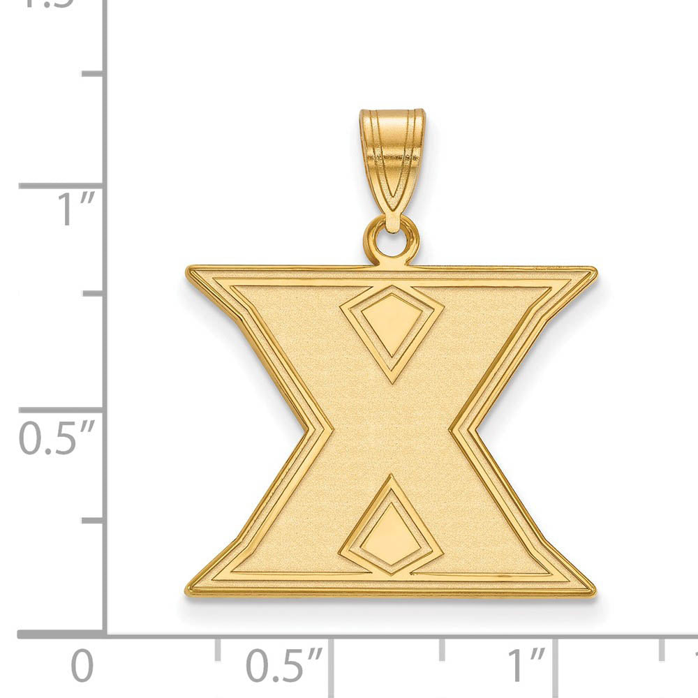 Alternate view of the 10k Yellow Gold Xavier U. Large Initial X Pendant by The Black Bow Jewelry Co.