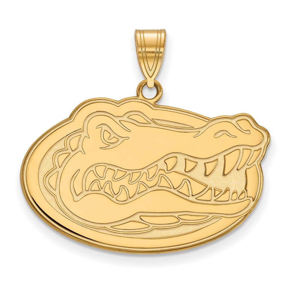 10k Yellow Gold U of Florida Large Mascot Pendant, Item P16234 by The Black Bow Jewelry Co.