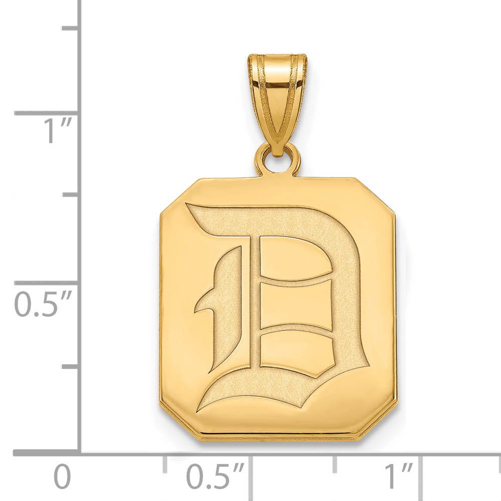 Alternate view of the 10k Yellow Gold Duquesne U Large Pendant by The Black Bow Jewelry Co.