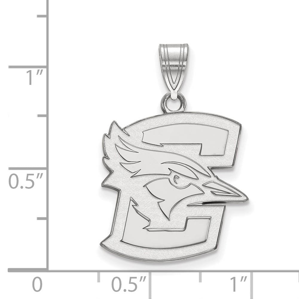 Alternate view of the 14k White Gold Creighton U Large Pendant by The Black Bow Jewelry Co.