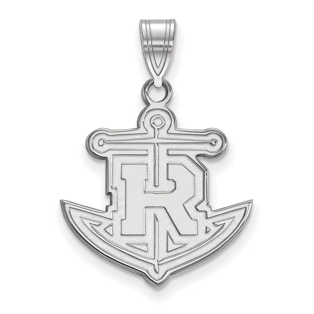 14k White Gold Rollins College Large Pendant, Item P16603 by The Black Bow Jewelry Co.