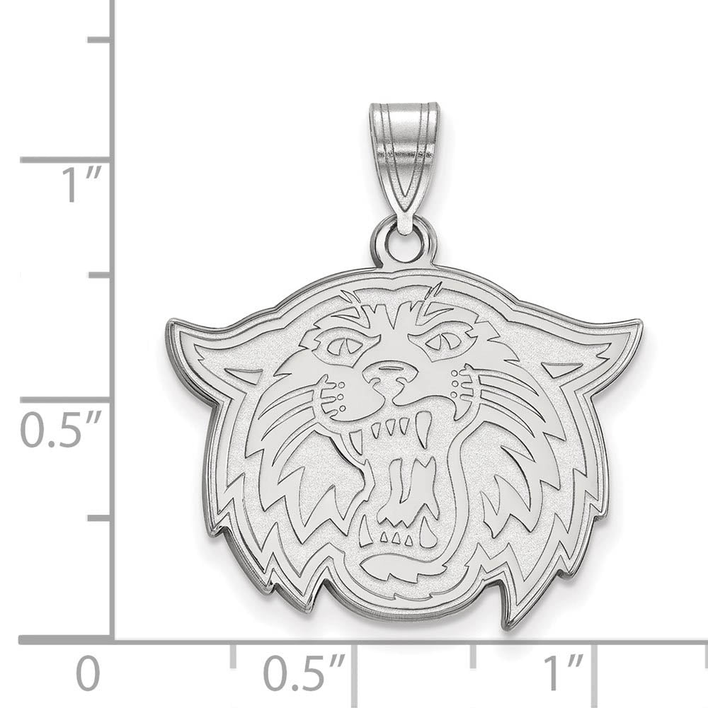 Alternate view of the 14k White Gold Villanova U. Large Mascot Pendant by The Black Bow Jewelry Co.