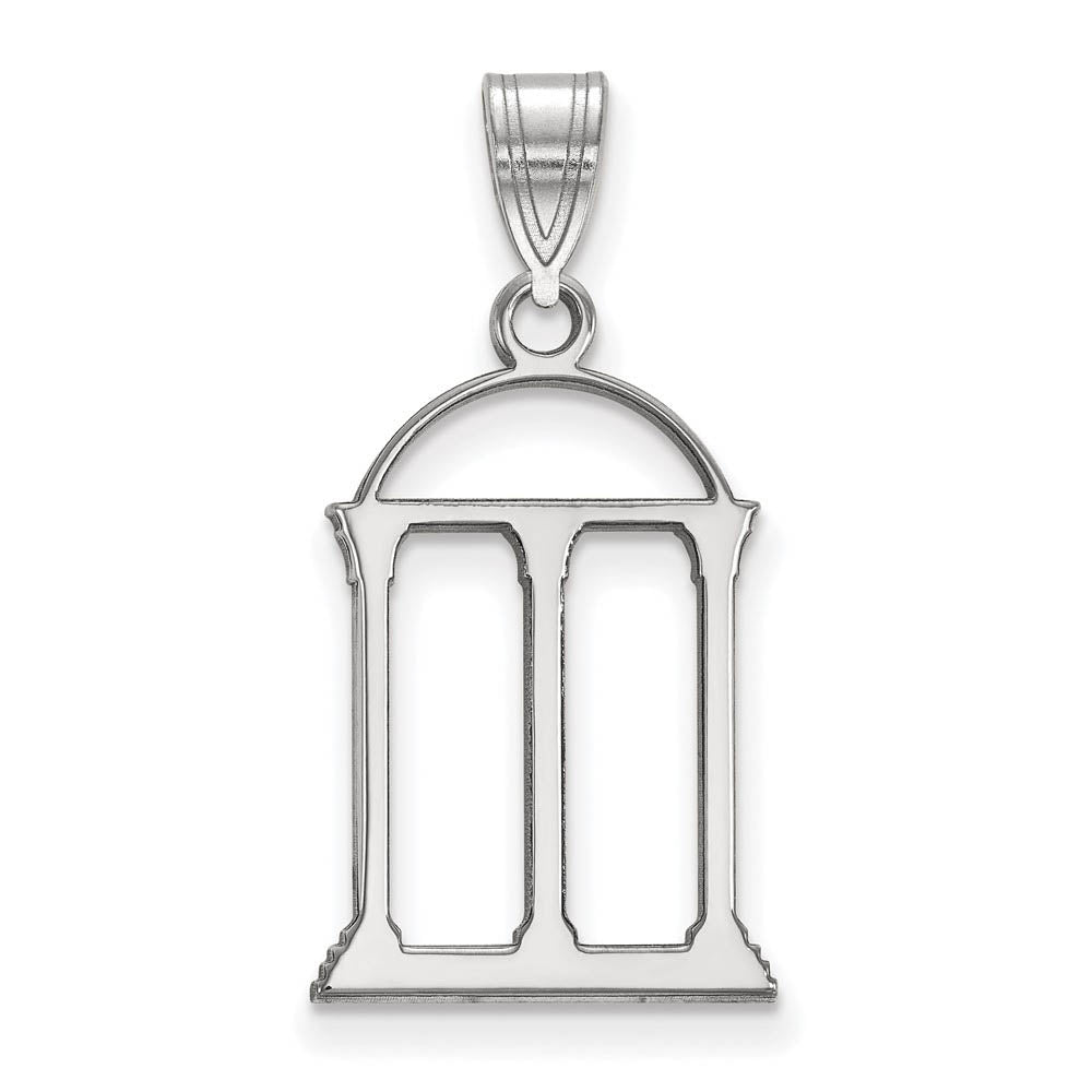14k White Gold U. of Georgia Large Logo Pendant, Item P16855 by The Black Bow Jewelry Co.