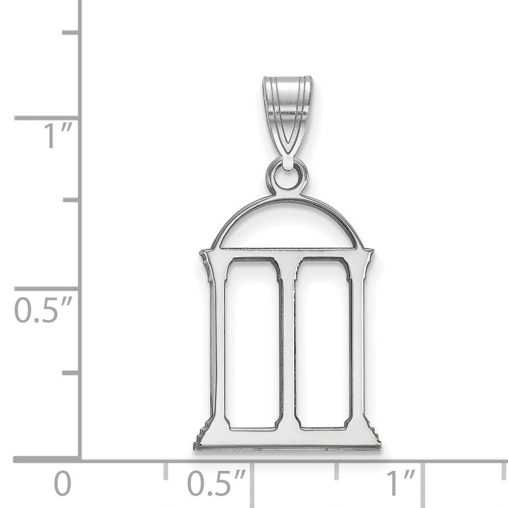 Alternate view of the 14k White Gold U. of Georgia Large Logo Pendant by The Black Bow Jewelry Co.
