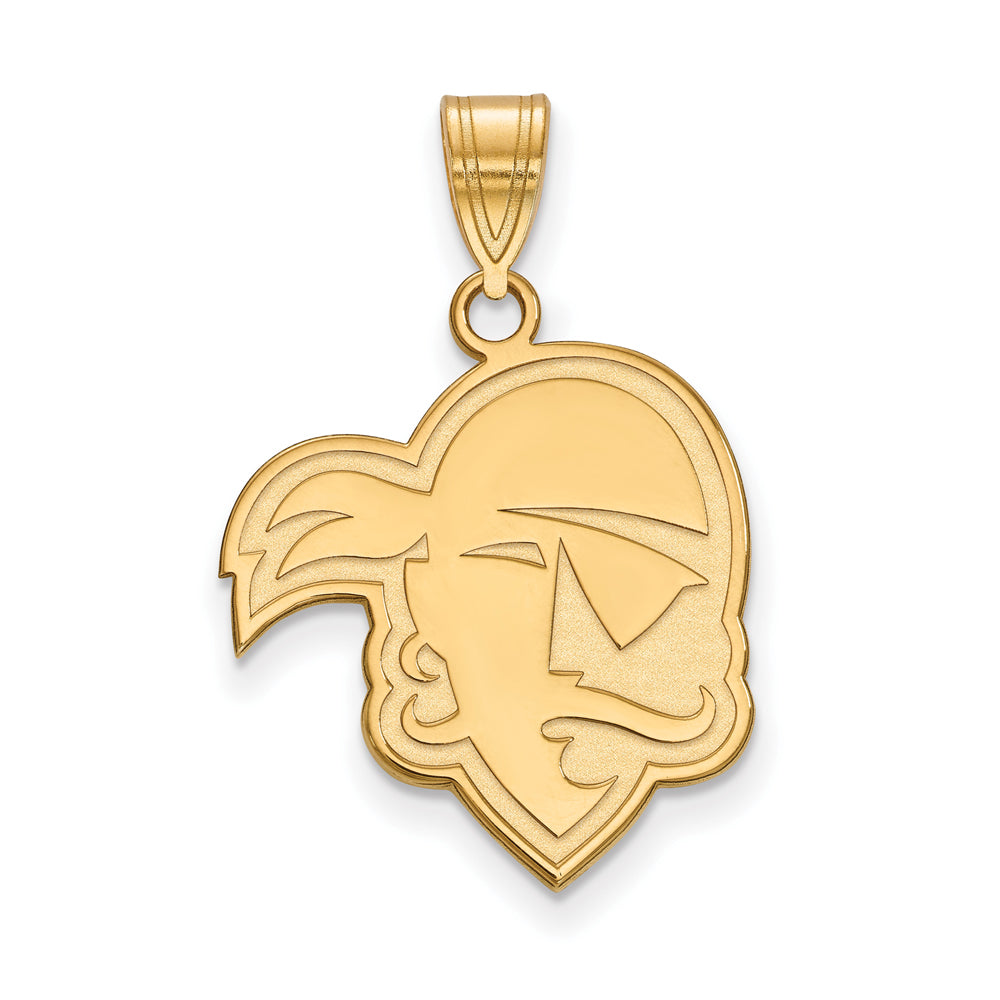 14k Yellow Gold Seton Hall U. Large Mascot Pendant, Item P16930 by The Black Bow Jewelry Co.