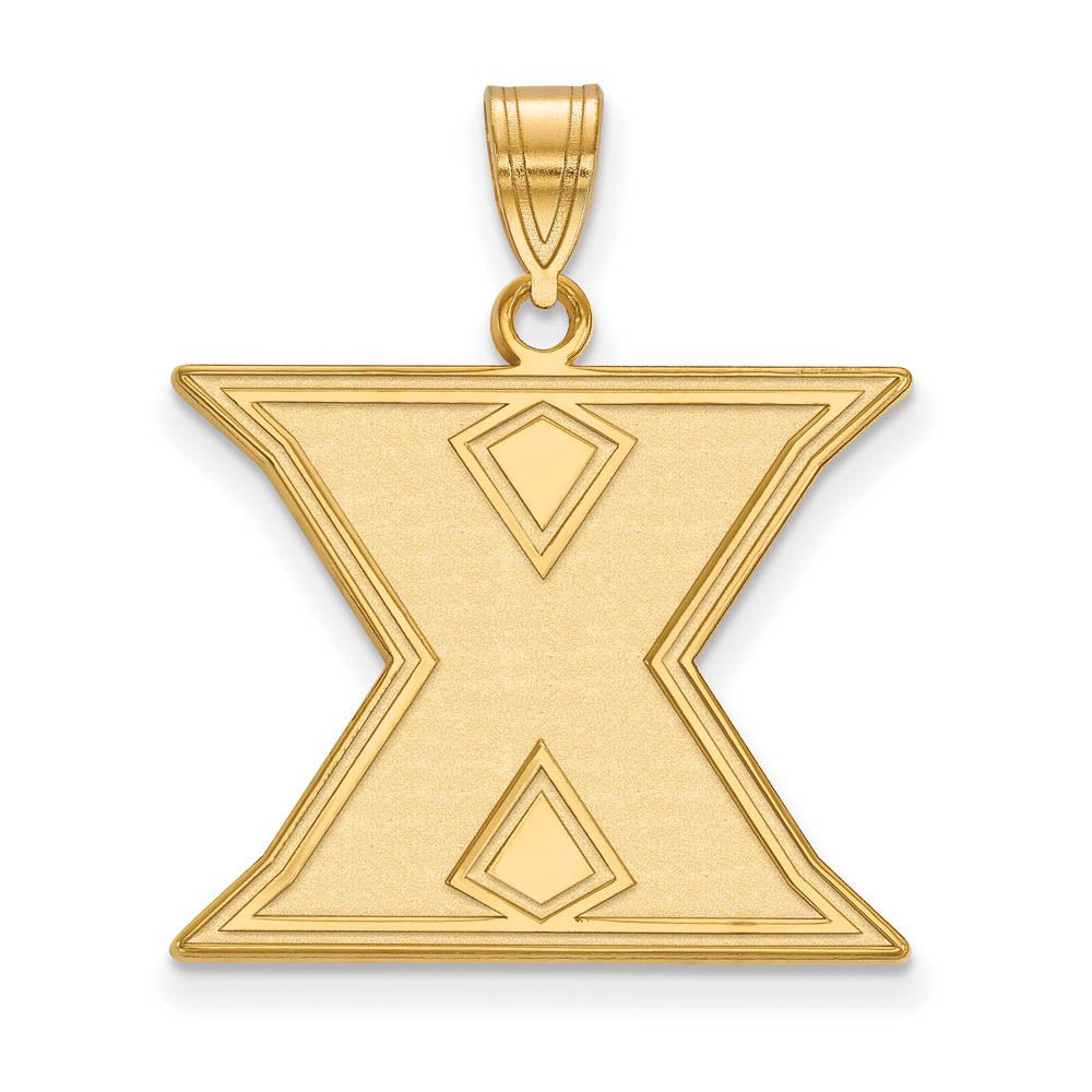 14k Yellow Gold Xavier U. Large Initial X Pendant, Item P16976 by The Black Bow Jewelry Co.