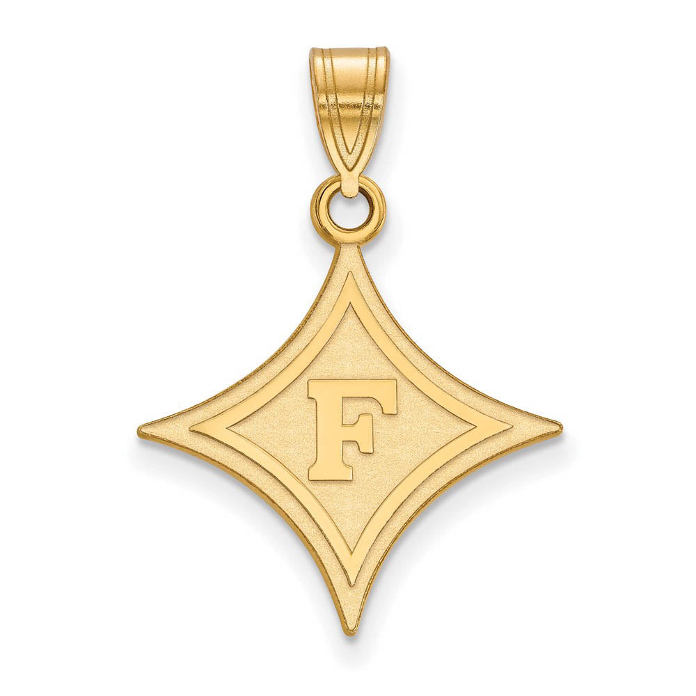 14k Yellow Gold Furman U Large Rhombus Pendant, Item P16993 by The Black Bow Jewelry Co.