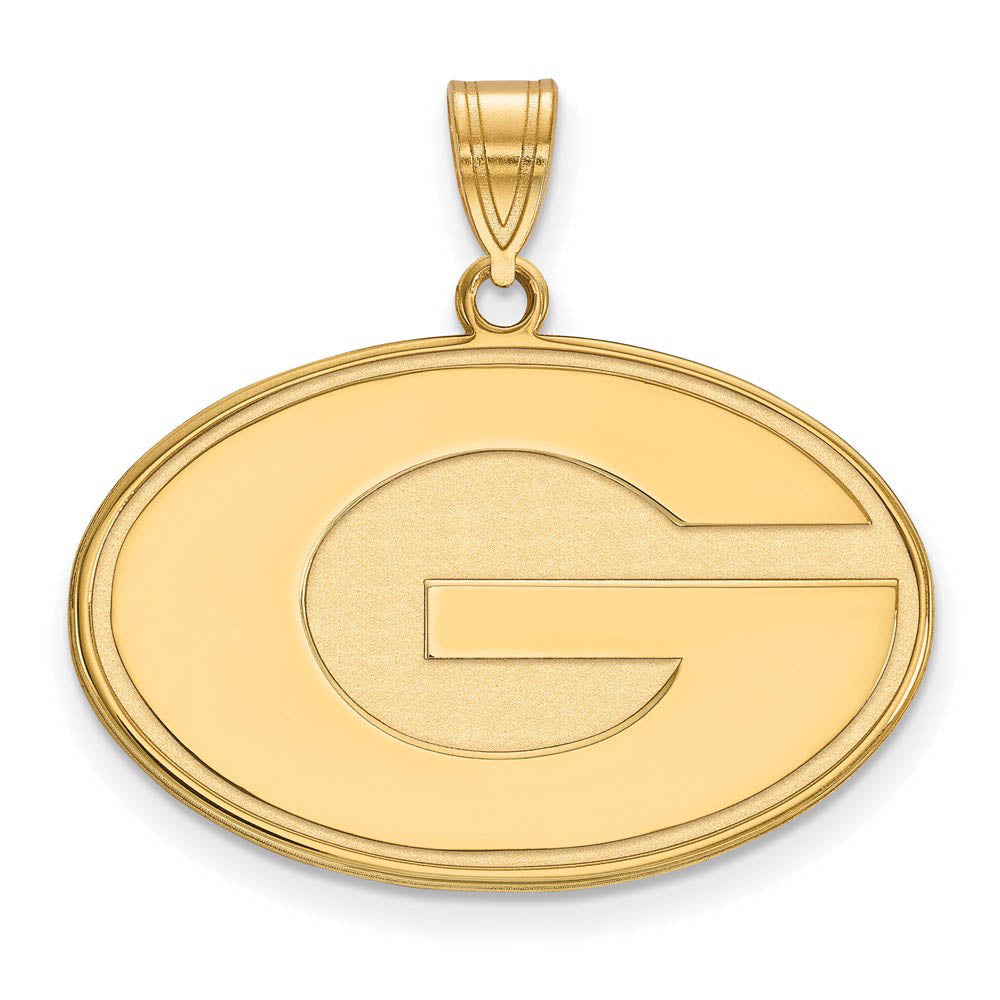 14k Yellow Gold U. of Georgia Large 'G' Pendant, Item P17036 by The Black Bow Jewelry Co.