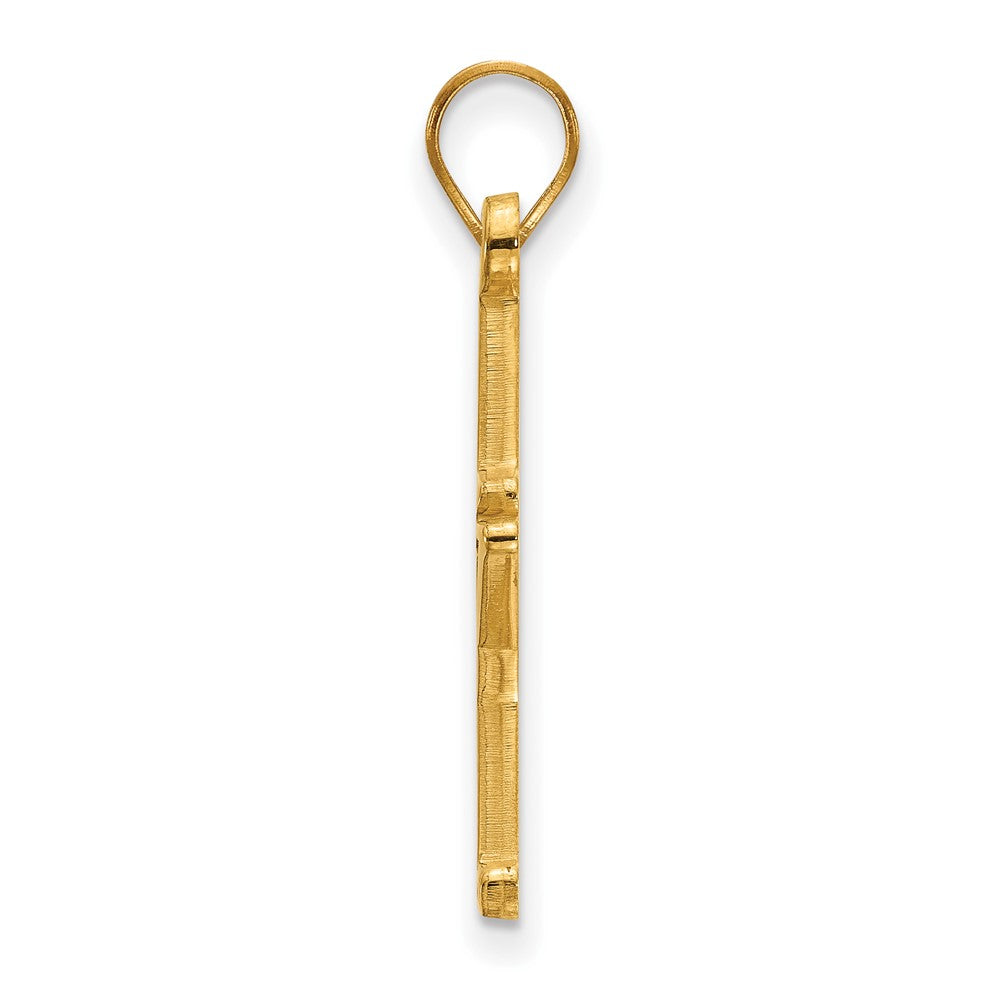 Alternate view of the 14k Yellow Gold Vanderbilt U. Large Pendant by The Black Bow Jewelry Co.