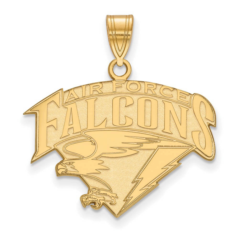 14k Yellow Gold Air Force Academy Large Pendant, Item P17135 by The Black Bow Jewelry Co.