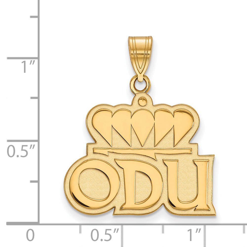 Alternate view of the 14k Yellow Gold Old Dominion U. Large Pendant by The Black Bow Jewelry Co.
