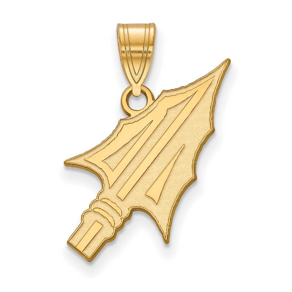 14k Yellow Gold Florida State Large Arrowhead Pendant, Item P17349 by The Black Bow Jewelry Co.