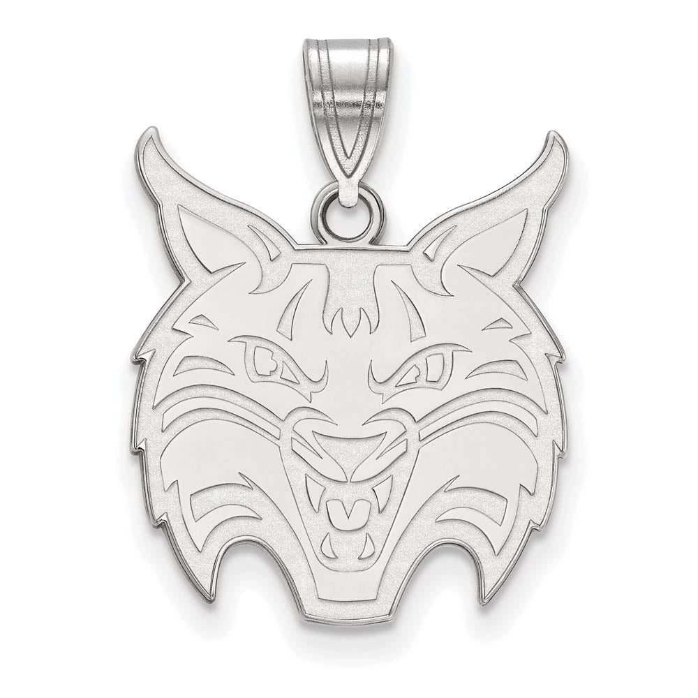 Sterling Silver Quinnipiac U. Large Pendant, Item P17803 by The Black Bow Jewelry Co.