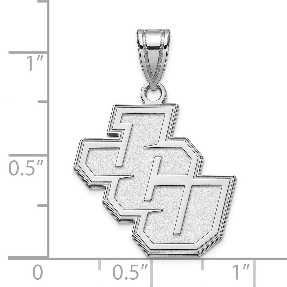 Alternate view of the Sterling Silver John Carroll U Large Pendant by The Black Bow Jewelry Co.