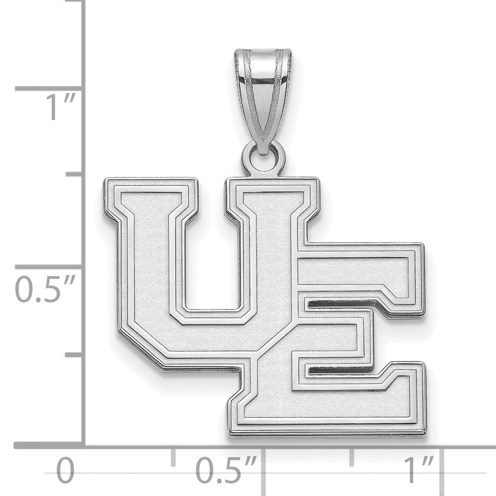 Alternate view of the Sterling Silver U. of Evansville Large Pendant by The Black Bow Jewelry Co.