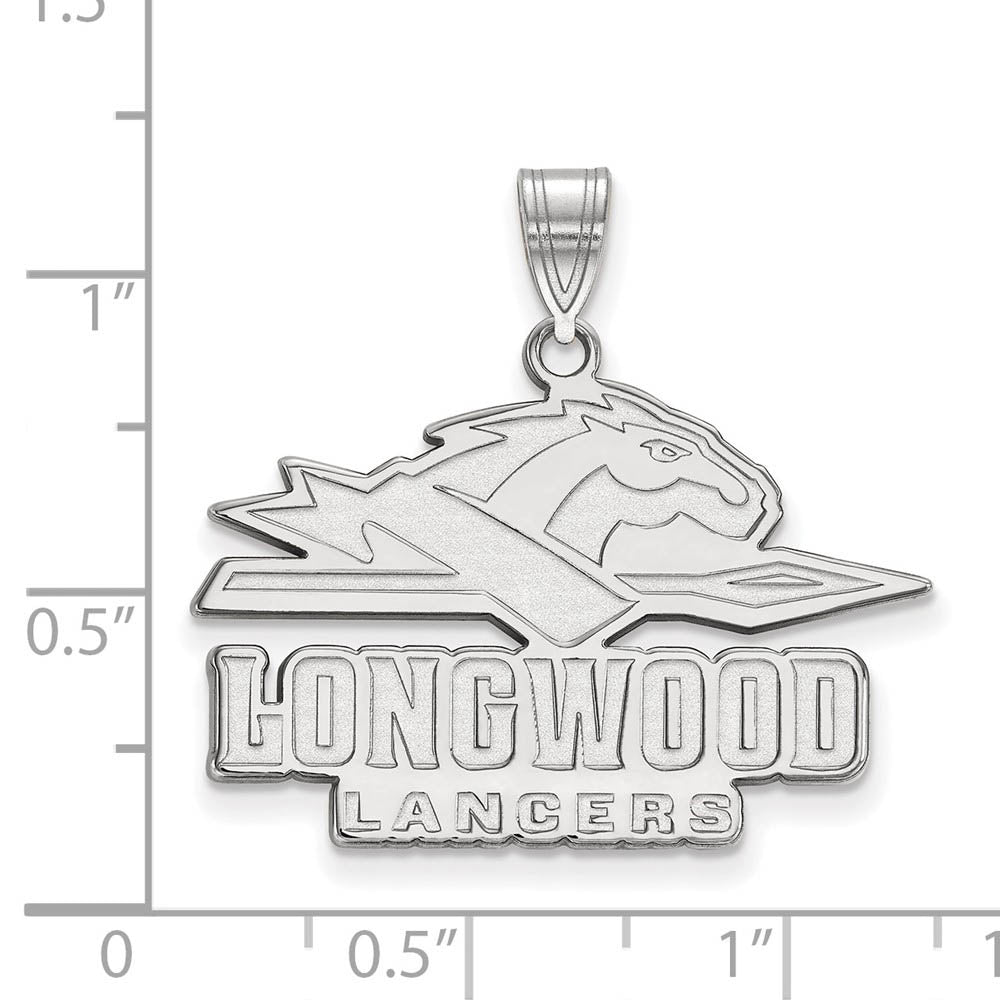 Alternate view of the Sterling Silver Longwood U Large Pendant by The Black Bow Jewelry Co.