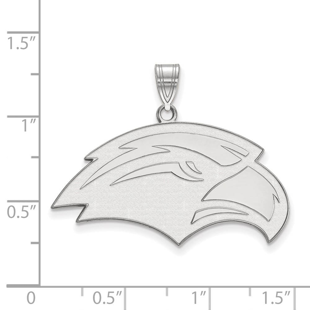 Alternate view of the Sterling Silver Southern Miss Large Pendant by The Black Bow Jewelry Co.