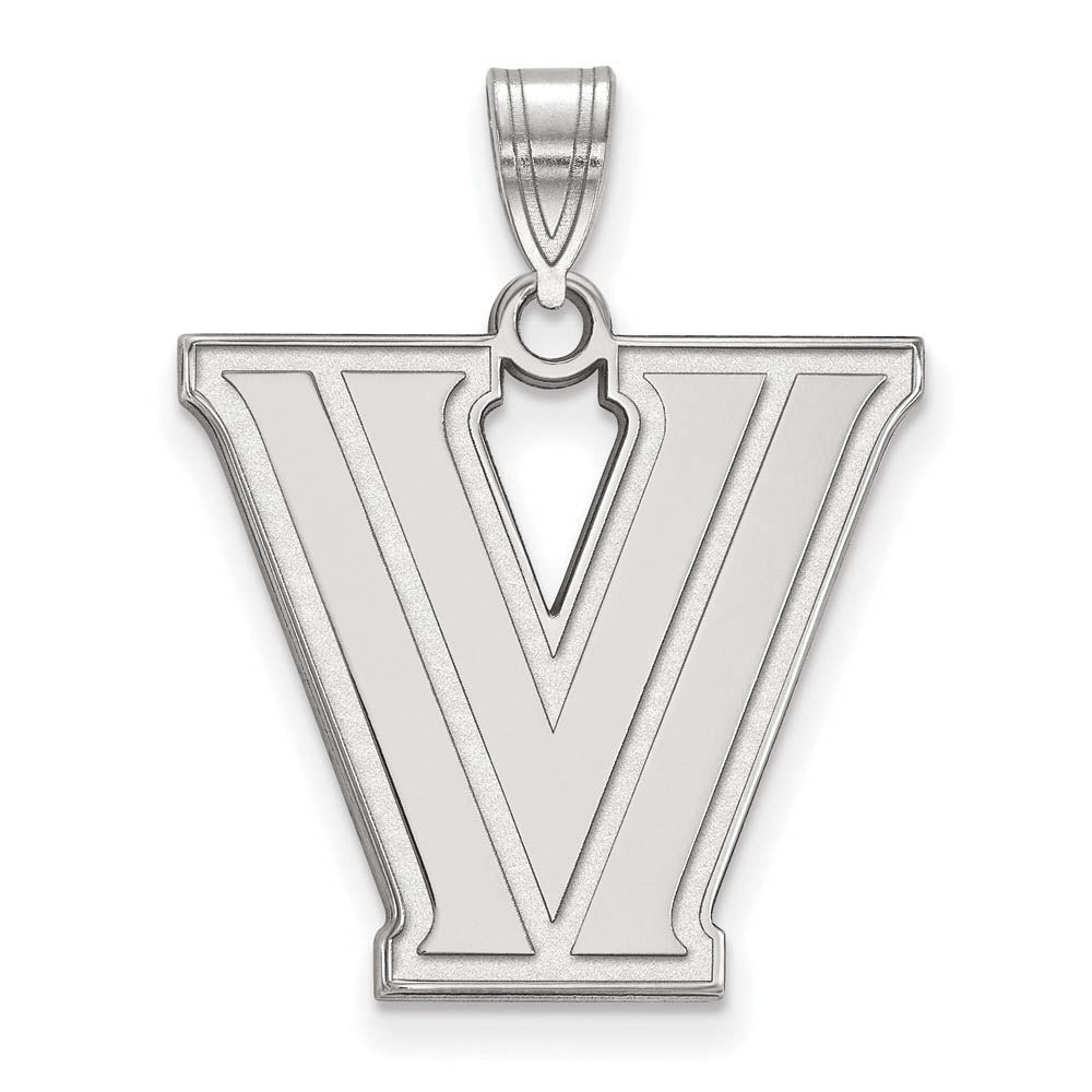 Sterling Silver Villanova U. Large Logo Pendant, Item P17902 by The Black Bow Jewelry Co.