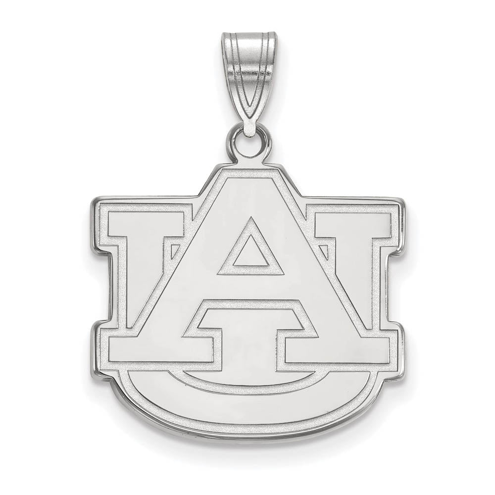Sterling Silver Auburn U Large Pendant, Item P17906 by The Black Bow Jewelry Co.