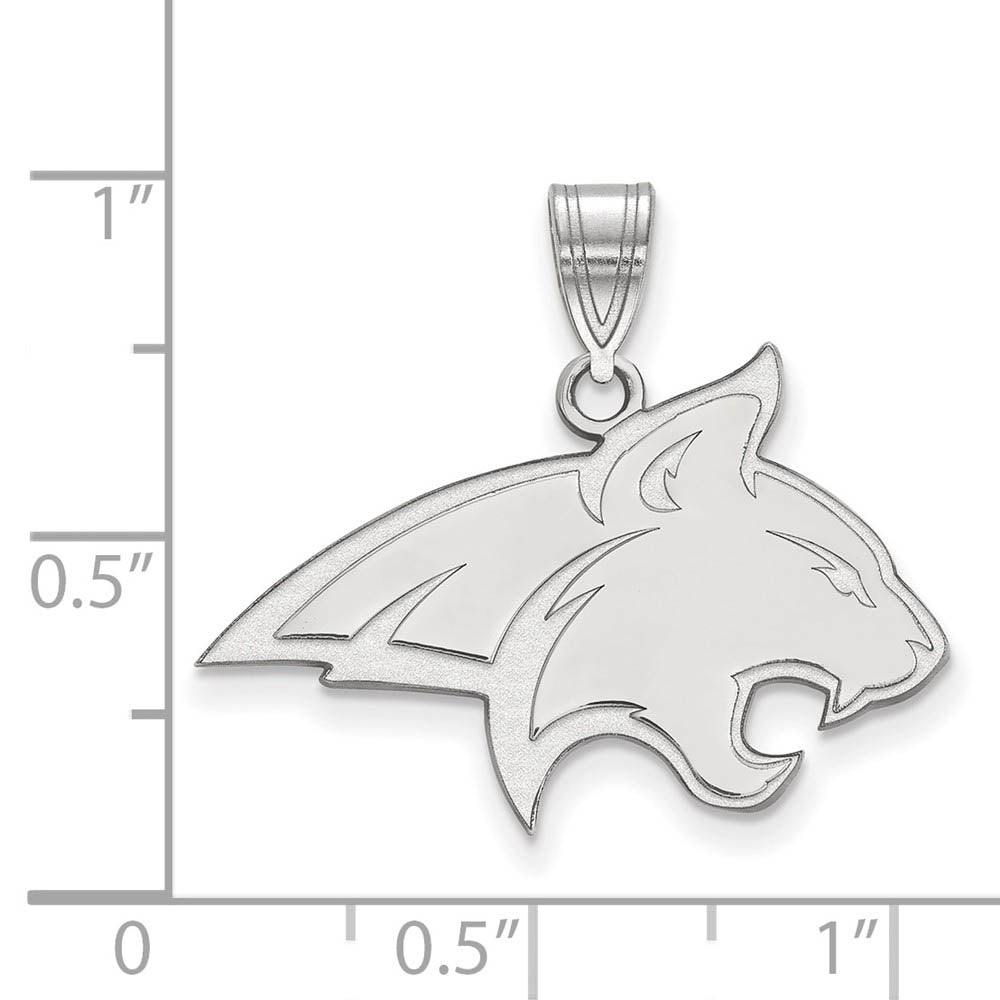 Alternate view of the Sterling Silver Montana State Large Mascot Pendant by The Black Bow Jewelry Co.