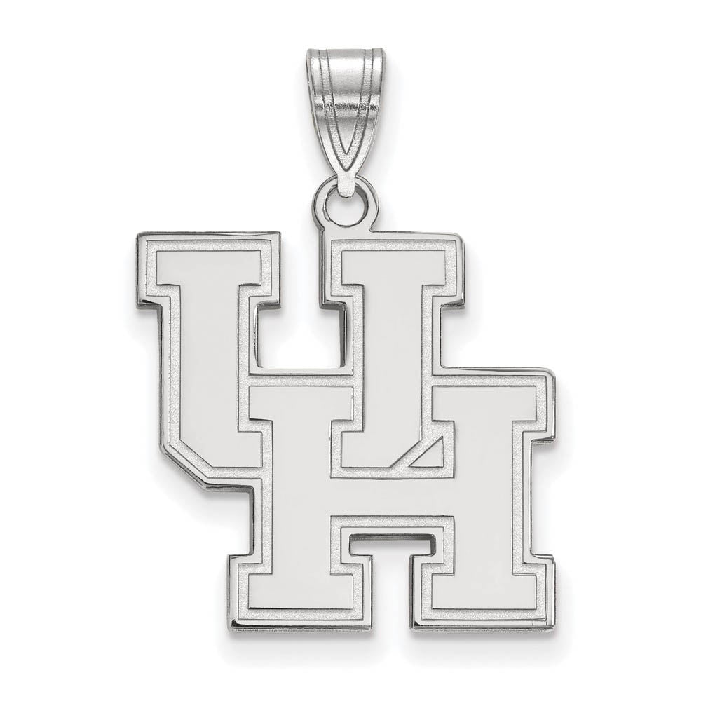 Sterling Silver U. of Houston Large Pendant, Item P17966 by The Black Bow Jewelry Co.