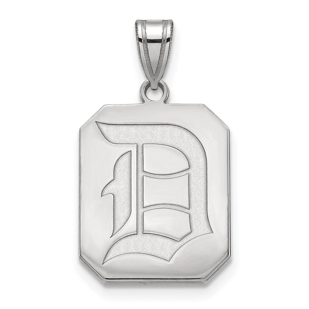 Sterling Silver Duquesne U Large Pendant, Item P18009 by The Black Bow Jewelry Co.