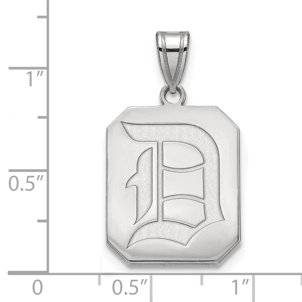 Alternate view of the Sterling Silver Duquesne U Large Pendant by The Black Bow Jewelry Co.