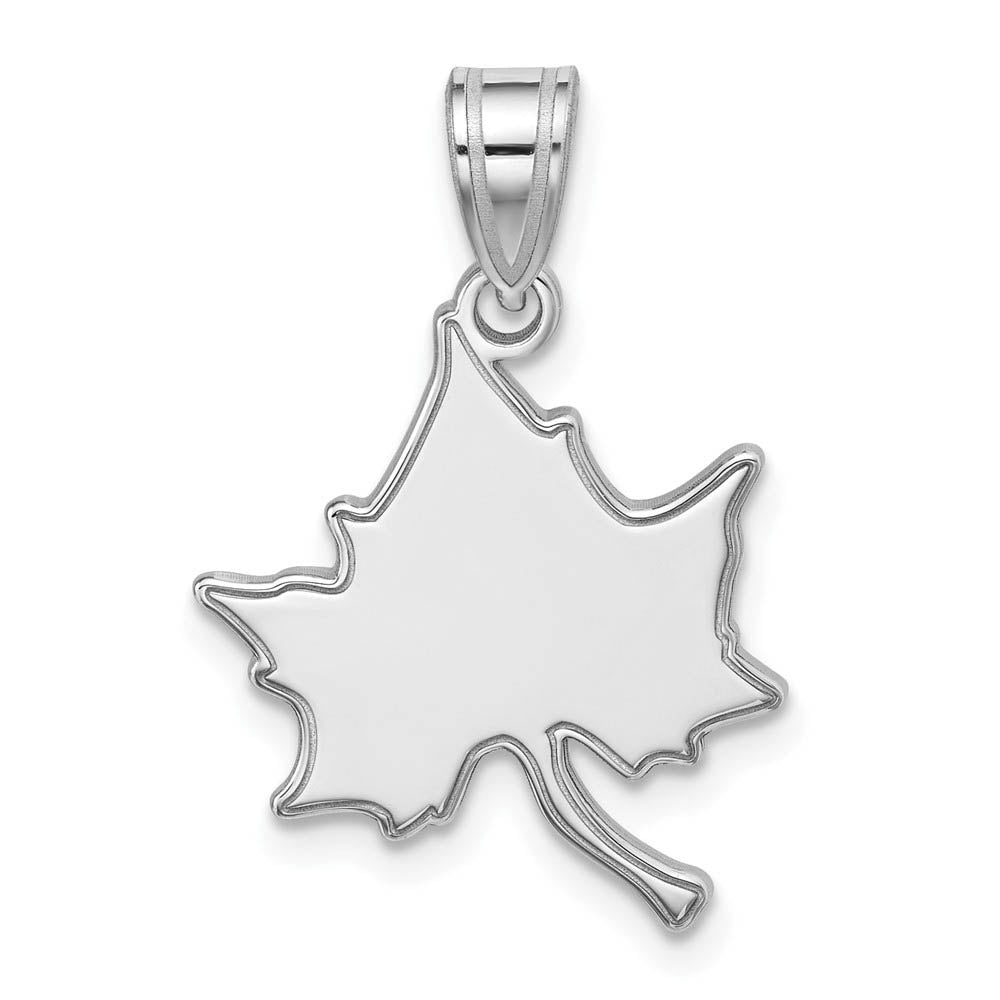 Sterling Silver Indiana State Large Pendant, Item P18015 by The Black Bow Jewelry Co.