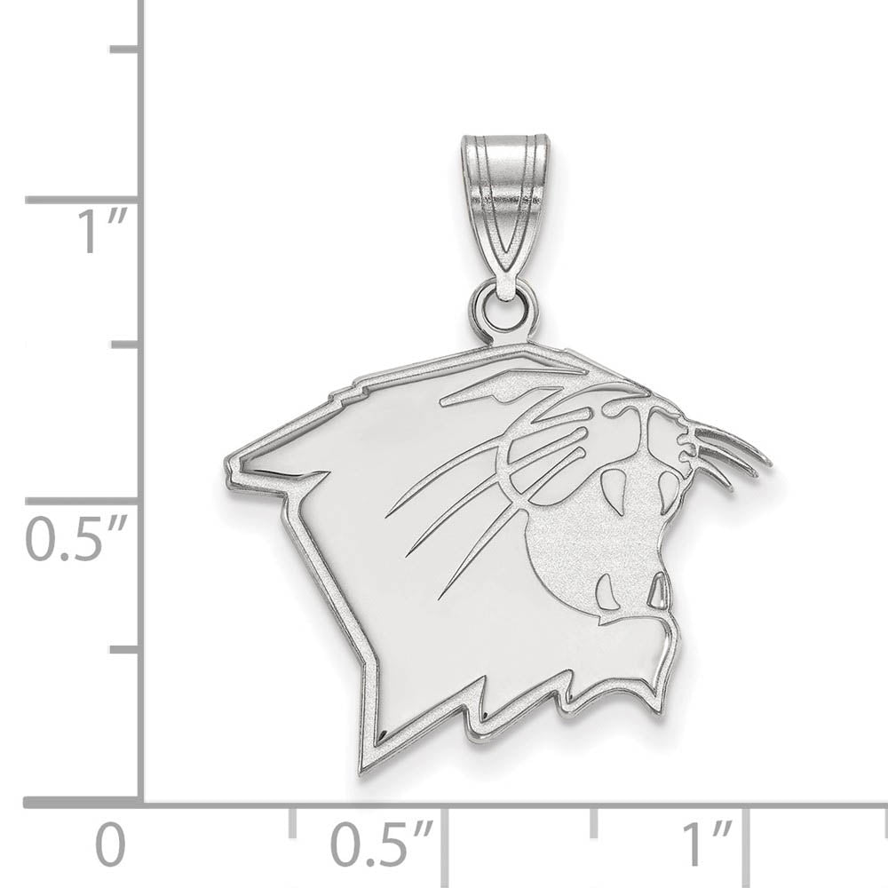 Alternate view of the Sterling Silver Northwestern U. Large Pendant by The Black Bow Jewelry Co.