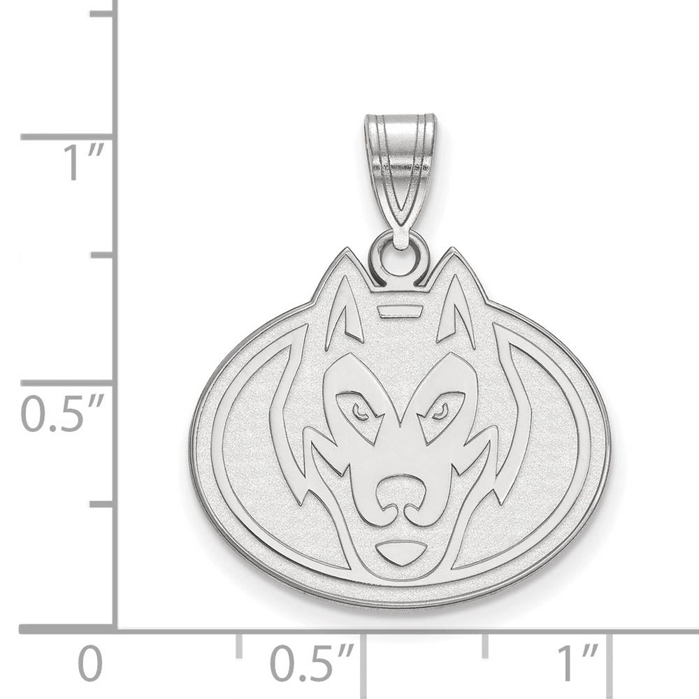 Alternate view of the Sterling Silver St. Cloud State Large Pendant by The Black Bow Jewelry Co.