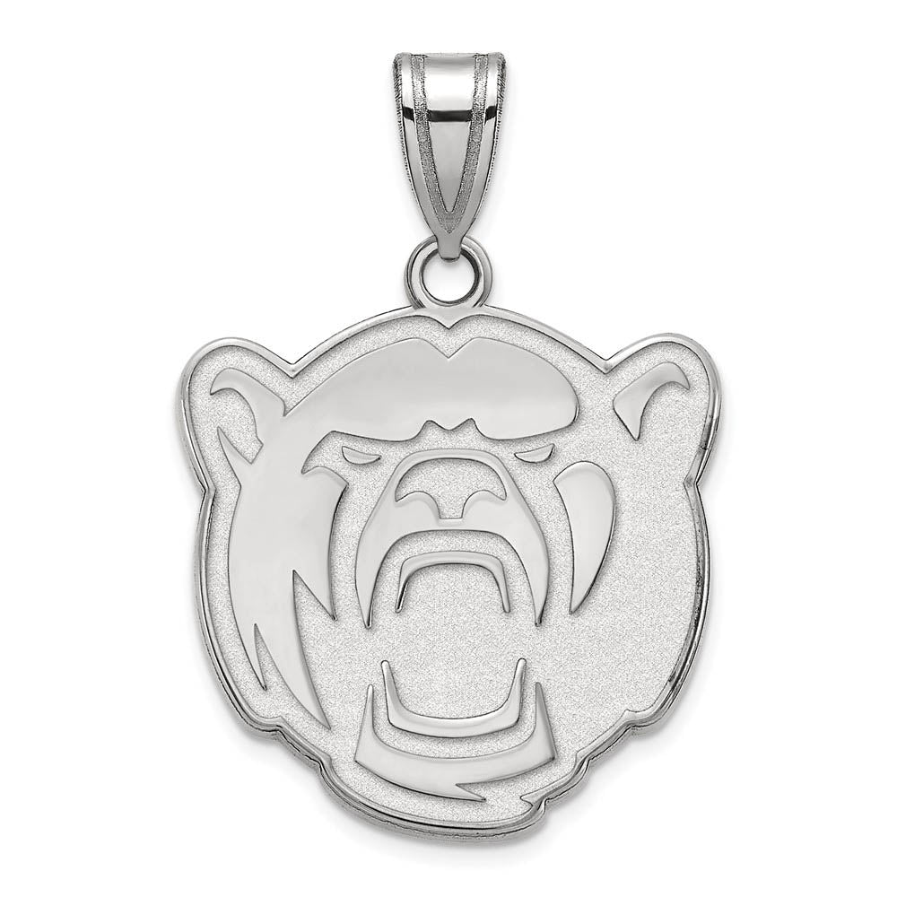 Sterling Silver Baylor U Large Bears Pendant, Item P18199 by The Black Bow Jewelry Co.